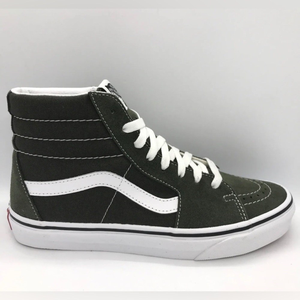 VANS Sk8 Hi, Forest Night / True White, womens 9 men’s 7.5